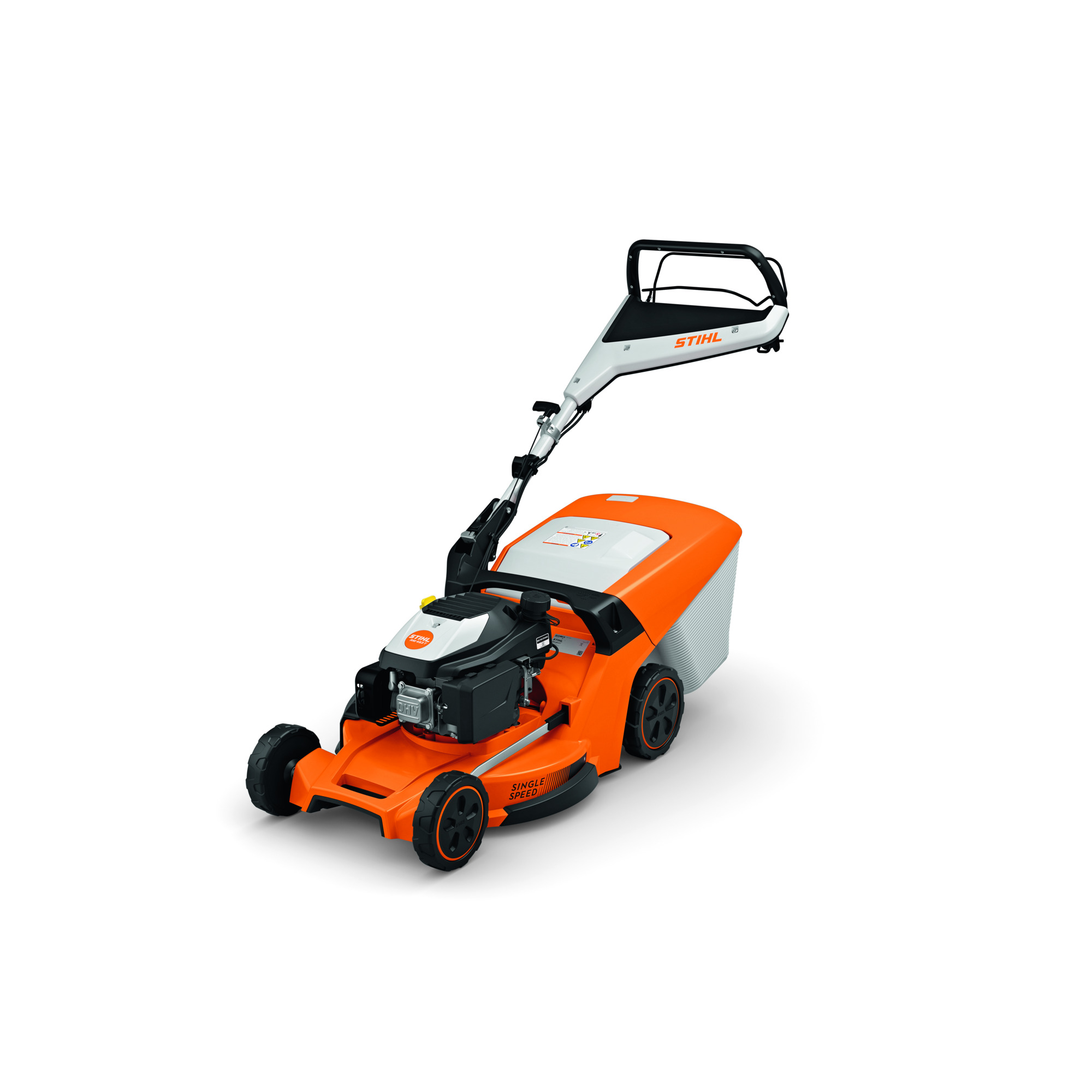 Stihl, Gas Self-Propelled Lawn Mower, Cutting Width 20 in, Power Source Gas, Model# RM 453 T
